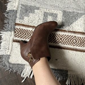 Sam Edelman Marmont chocolate leather ankle boots